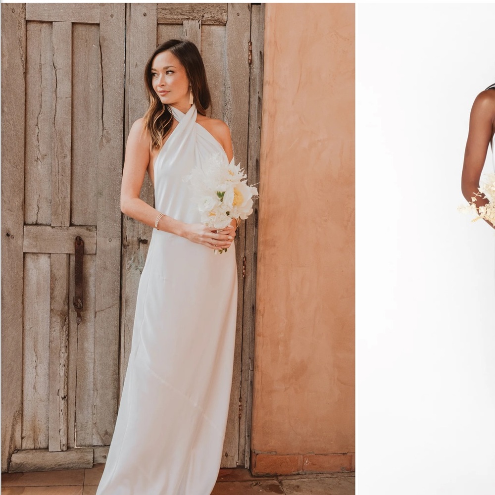 Show Me Your MuMu Ivory Satin Dress